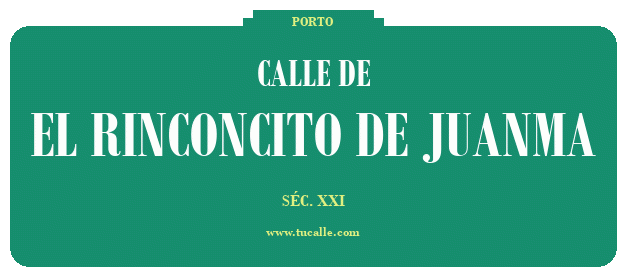 cartel_de_calle-de-El Rinconcito de Juanma_en_oporto